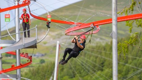 Aero Explorer Zip Line Rollercoaster for Two at Zip World