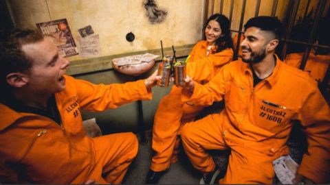 Alcotraz Prison Cocktail Bar Theatrical Cocktail Experience for Two