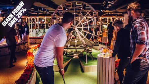BF Offer Crazy Golf, Food and Drink Experience at Swingers, The Crazy Golf Club for Two People