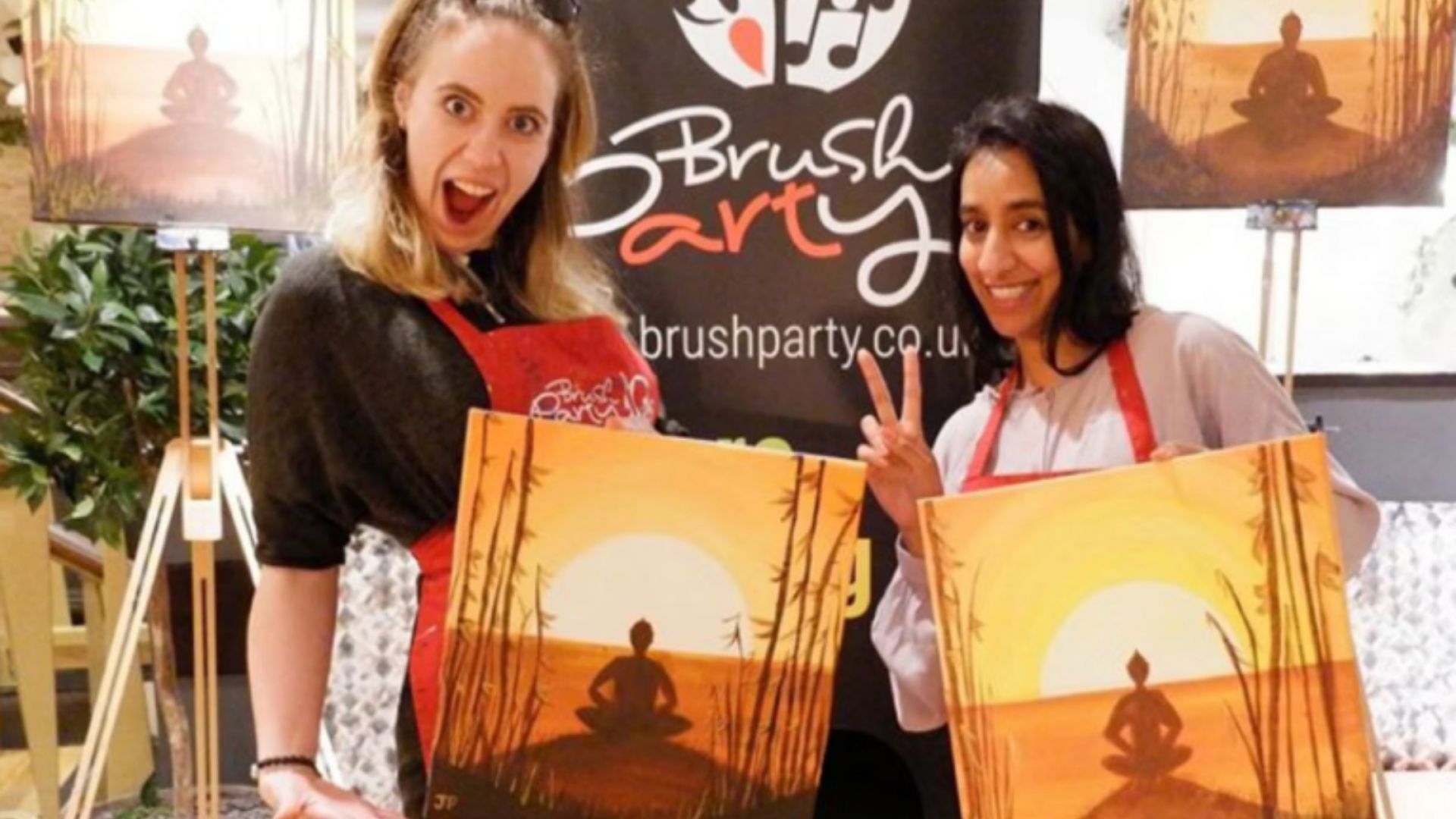Get Creative with a Fun Painting Class for Two at Brush Party