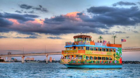 Evening Casual Tropical Buffet out of Clearwater Beach