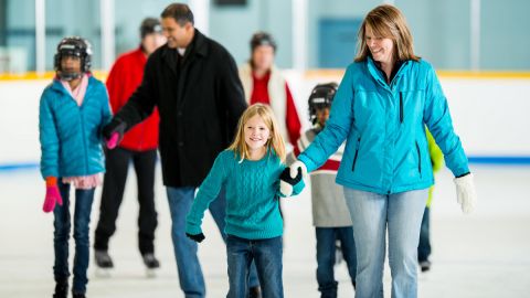 Ice Skating with Skate Rentals at IceBox Ice Rink