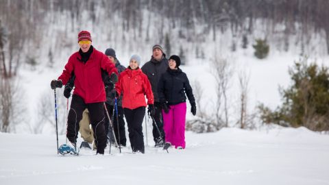 Group Snowshoeing in Park City