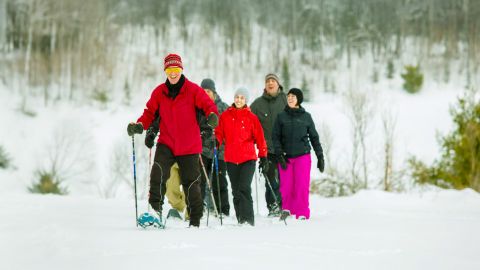 Group Snowshoeing in Park City