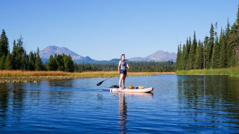 Paddle Boarding in Cascade Lakes