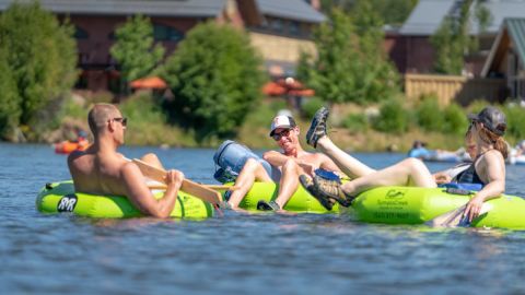 Park & Float Tube Rental on the Deschutes River in the Old Mill District