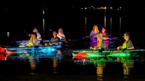 Glow Paddle at Bayside Rentals in Panama City