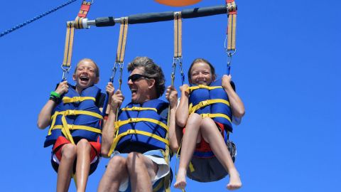 Parasailing Adventures out of the Blue Sky Location