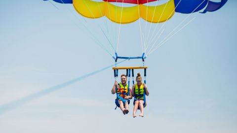 Parasailing from Tacky Jacks