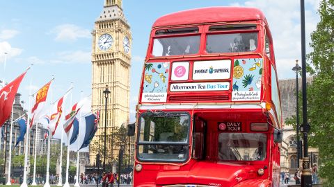 Bombay Sapphire Gin Afternoon Tea Sightseeing Bus Tour