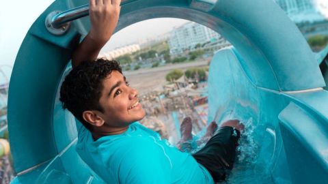 Yas Waterworld General Admission and private Transfer from Dubai