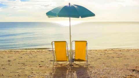 Beach Umbrellas and Chairs out of Provincetown