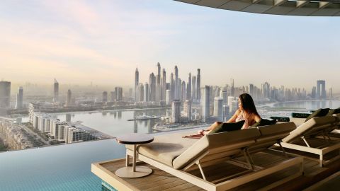 Rise with AURA, Sunrise Pool Experience - Burj View High Table seating 2nd Row