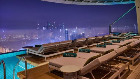 Night Swim - Evening Pool Experience, City View 2nd row beds