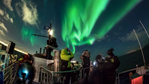 Northern Lights by Boat from Meeting Point