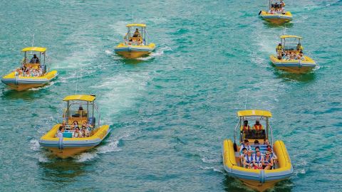The Yellow Boats 60 Minute Dubai Marina Cruise –Ain Dubai & JBR (1 Free Child per Adult until 31Aug)