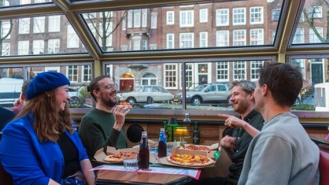 Amsterdam Pizza Cruise with Unlimited Drinks