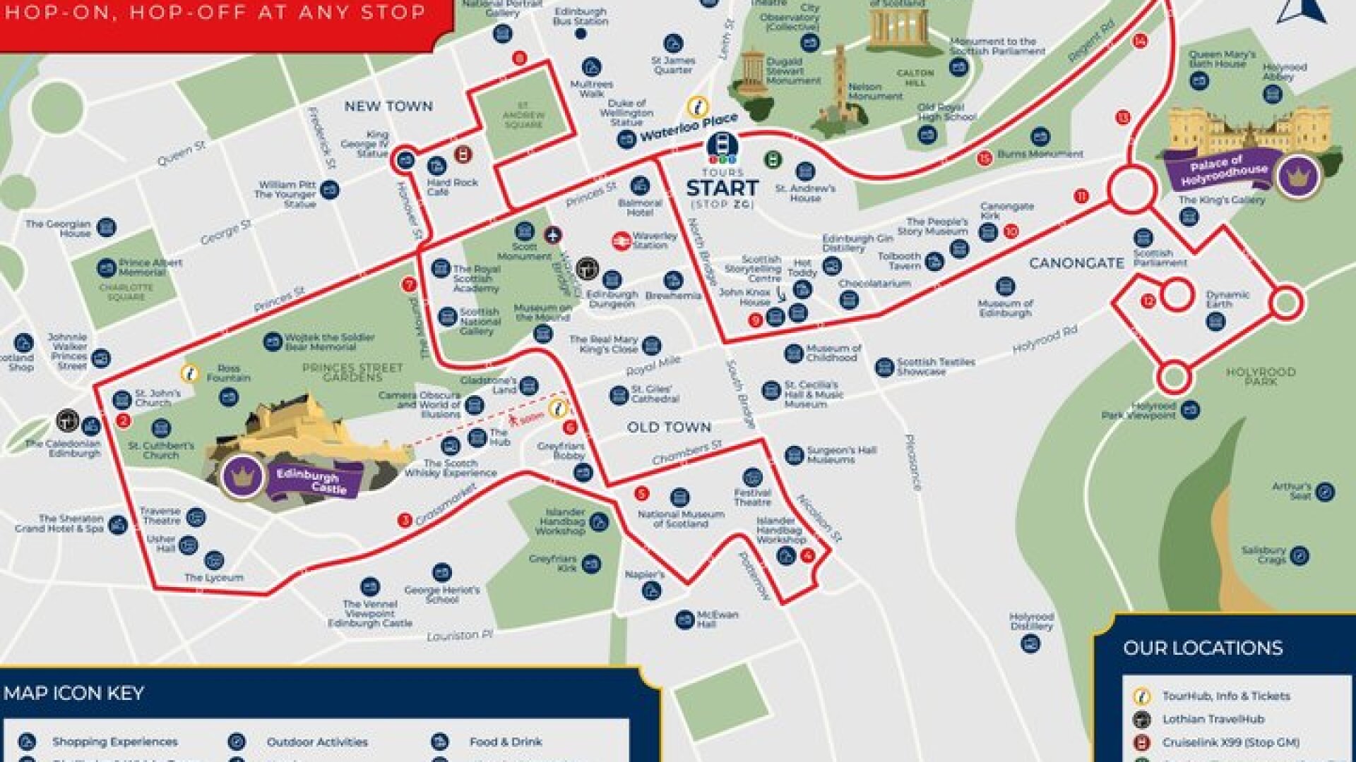 City Sightseeing Edinburgh Hop-On Hop-Off Bus Tour + Kids Go Free