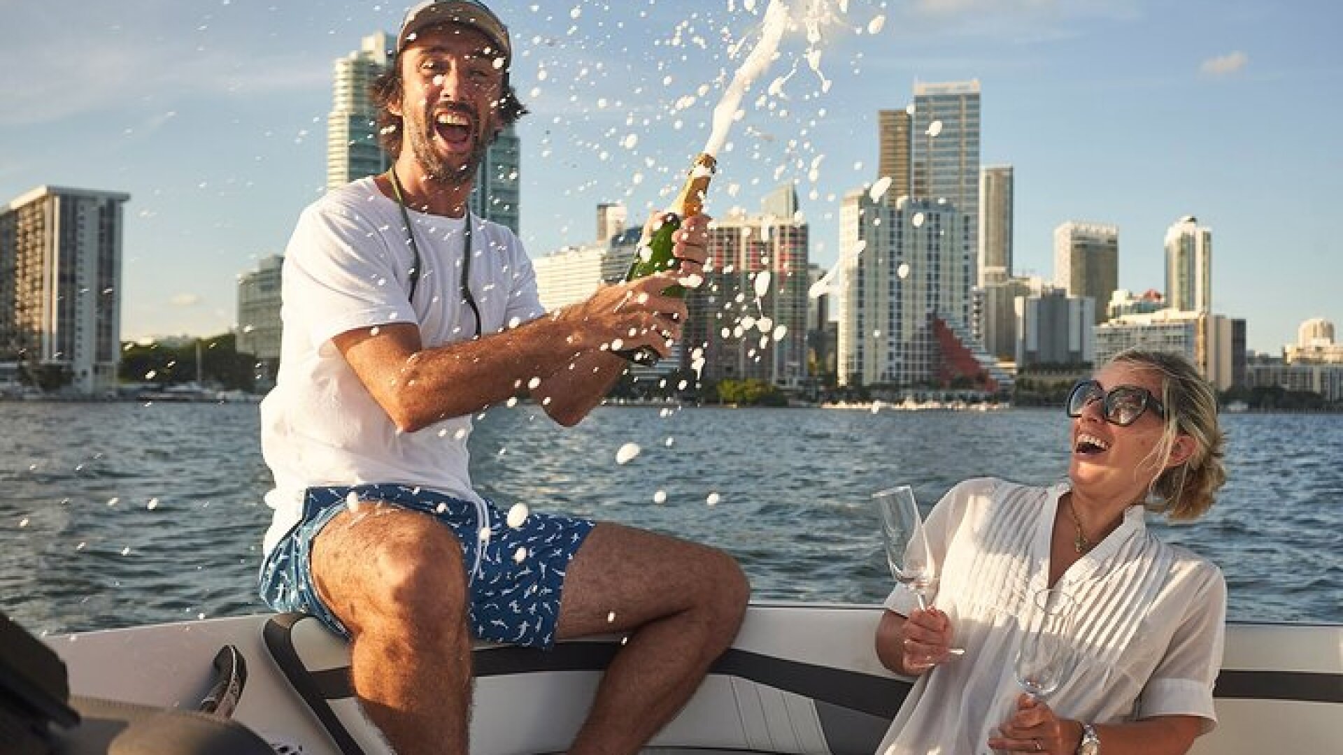 Private Boat Ride in Miami with Experienced Captain and Champagne