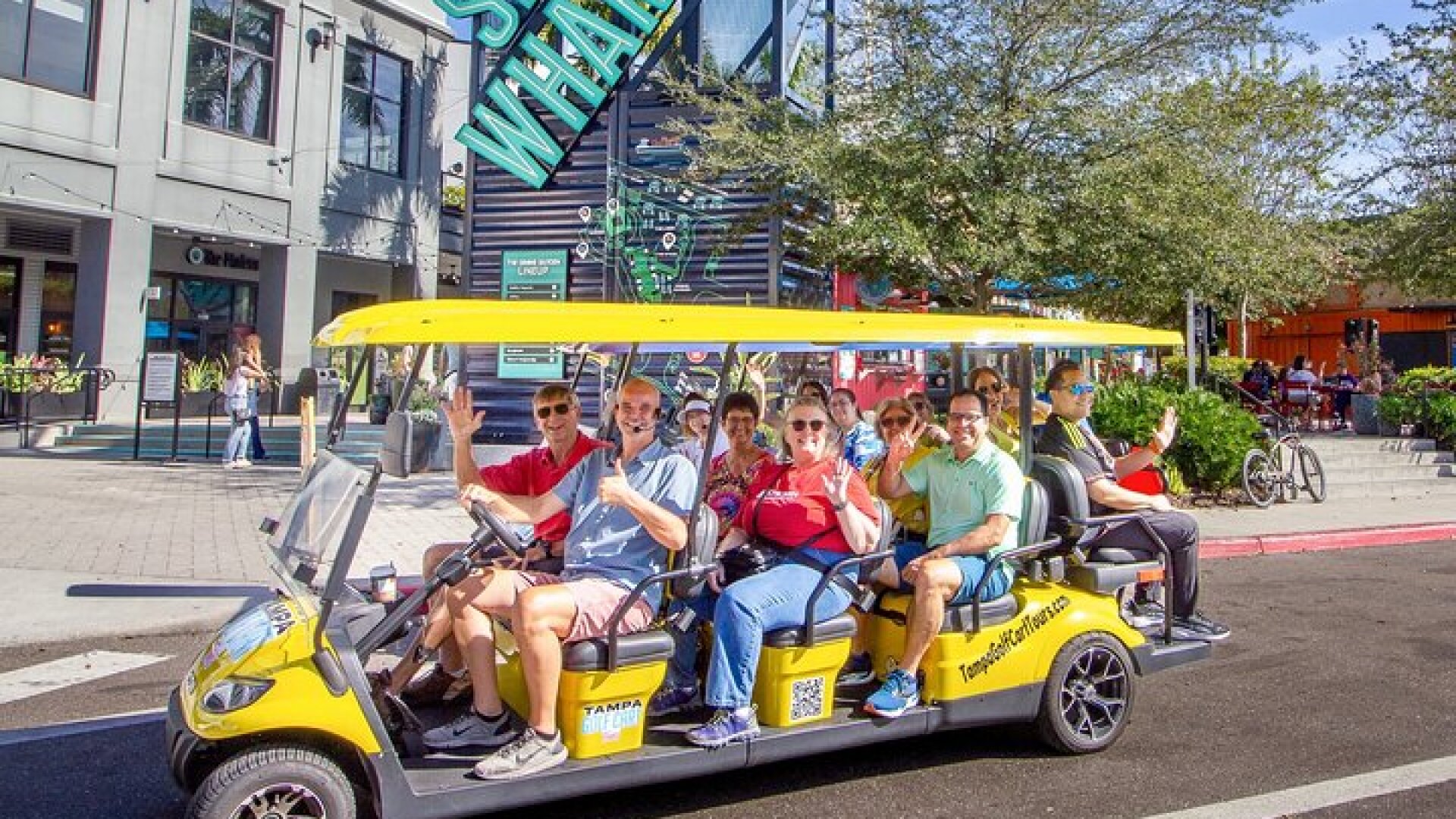 Guided Tampa Sightseeing Tour in a Deluxe Street Legal Golf Cart