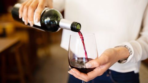 Glass of Wine at Barra Vino
