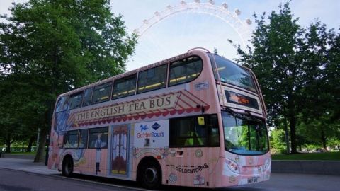 London Afternoon Tea Bus and Panoramic Tour on Lower Deck