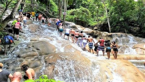 Blue Hole, Secret Falls, and Dunn's River Falls Combo Day-Trip 
