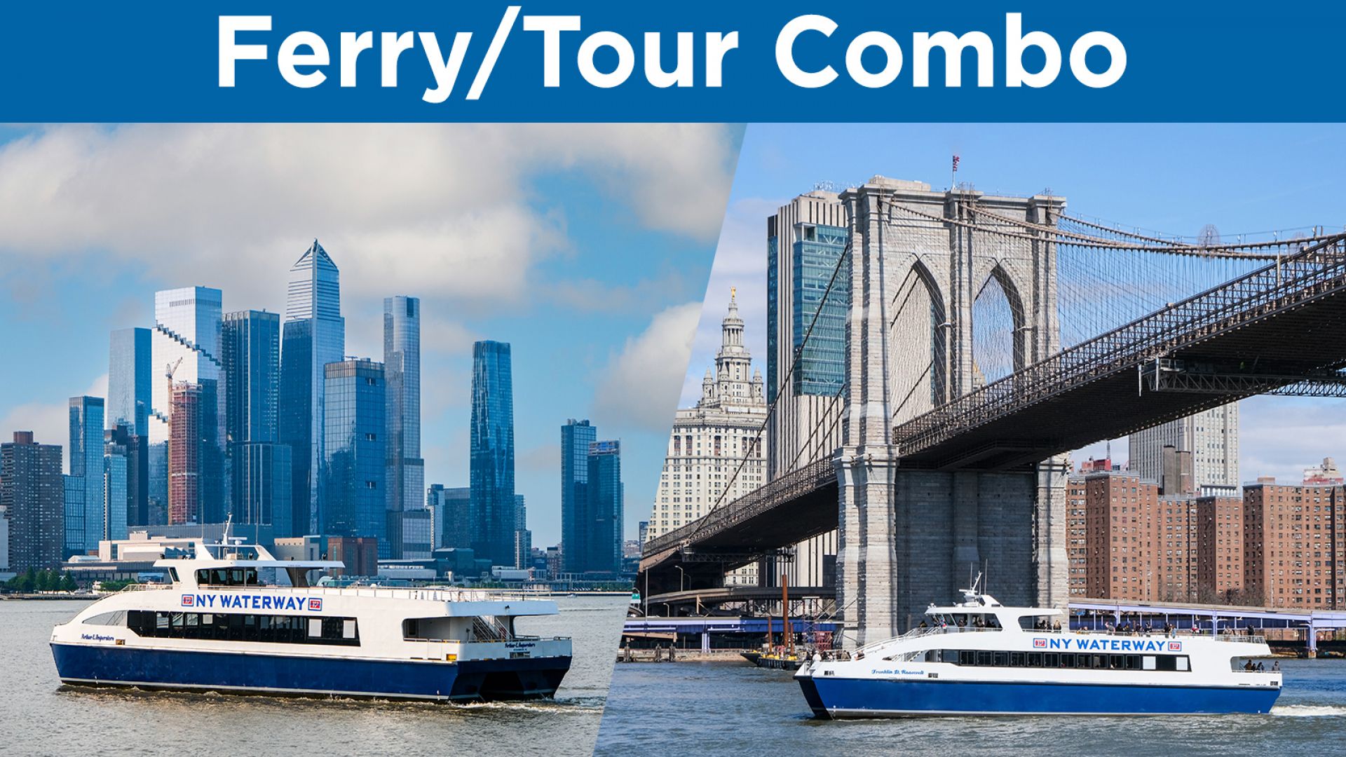 NY Waterway Harbor Tour/Ferry Combo - 80 Min