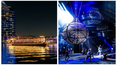 Luxury Dubai Canal Cruise with House Beverages + La Perle GOLD Pass