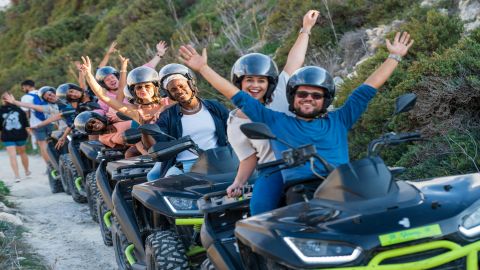 Gozo: Guided Quad Bike Ride + Transfers + Comino Boat Trip + Lunch