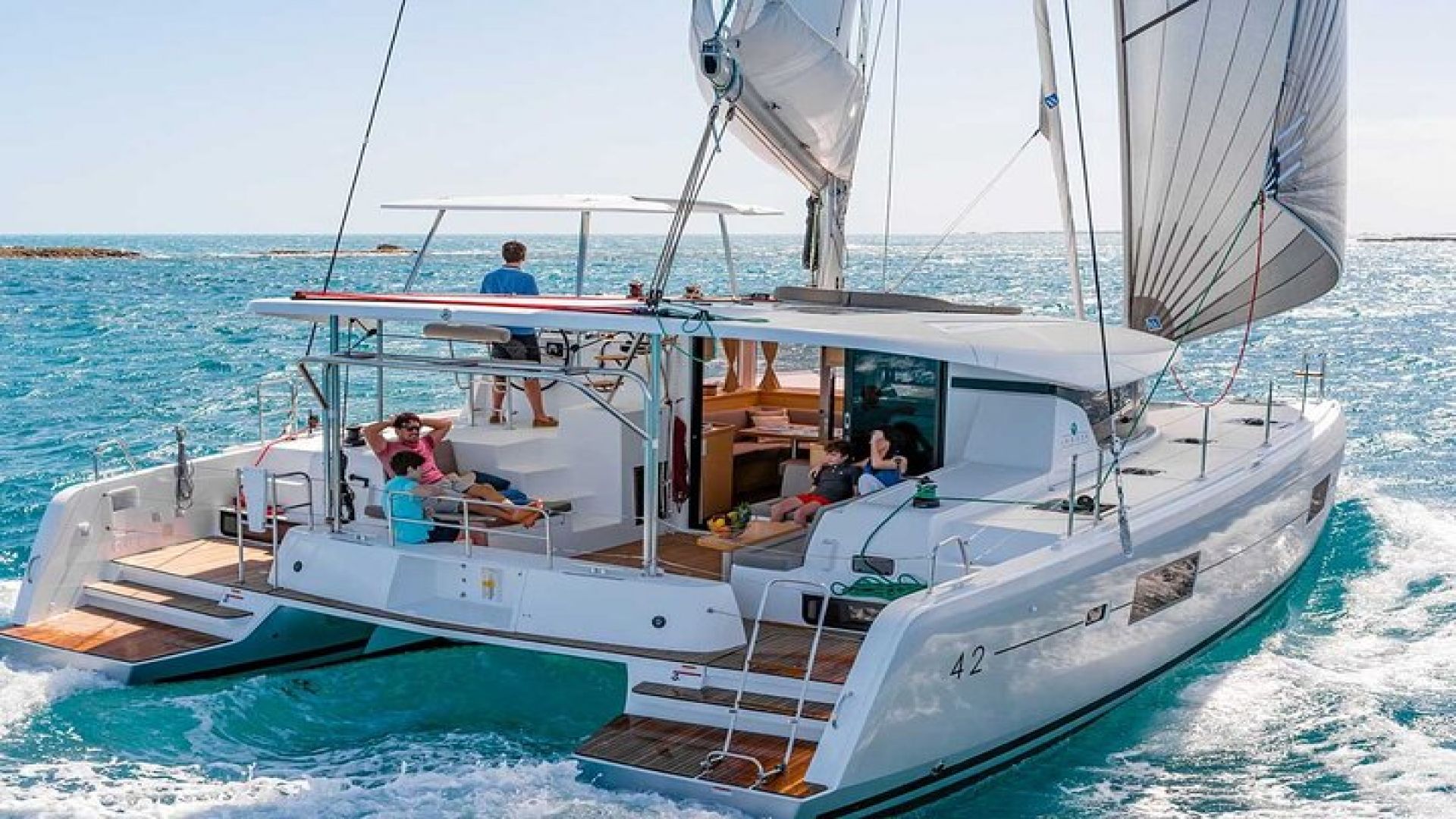 Santorini Catamaran Cruise with Greek Meal, Open-Bar and Sunset