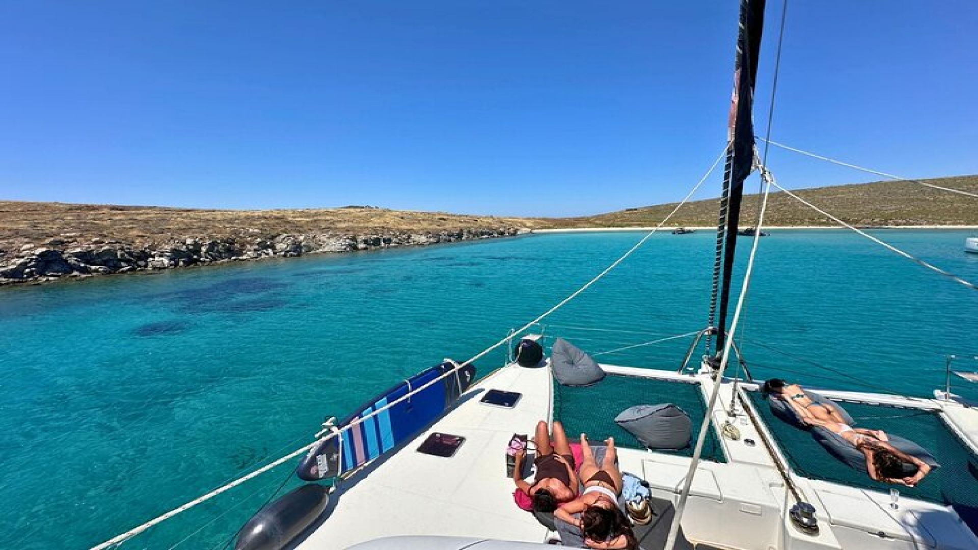 Mykonos Delos Rhenia Daily Cruise with BBQ, Drinks & Transfer