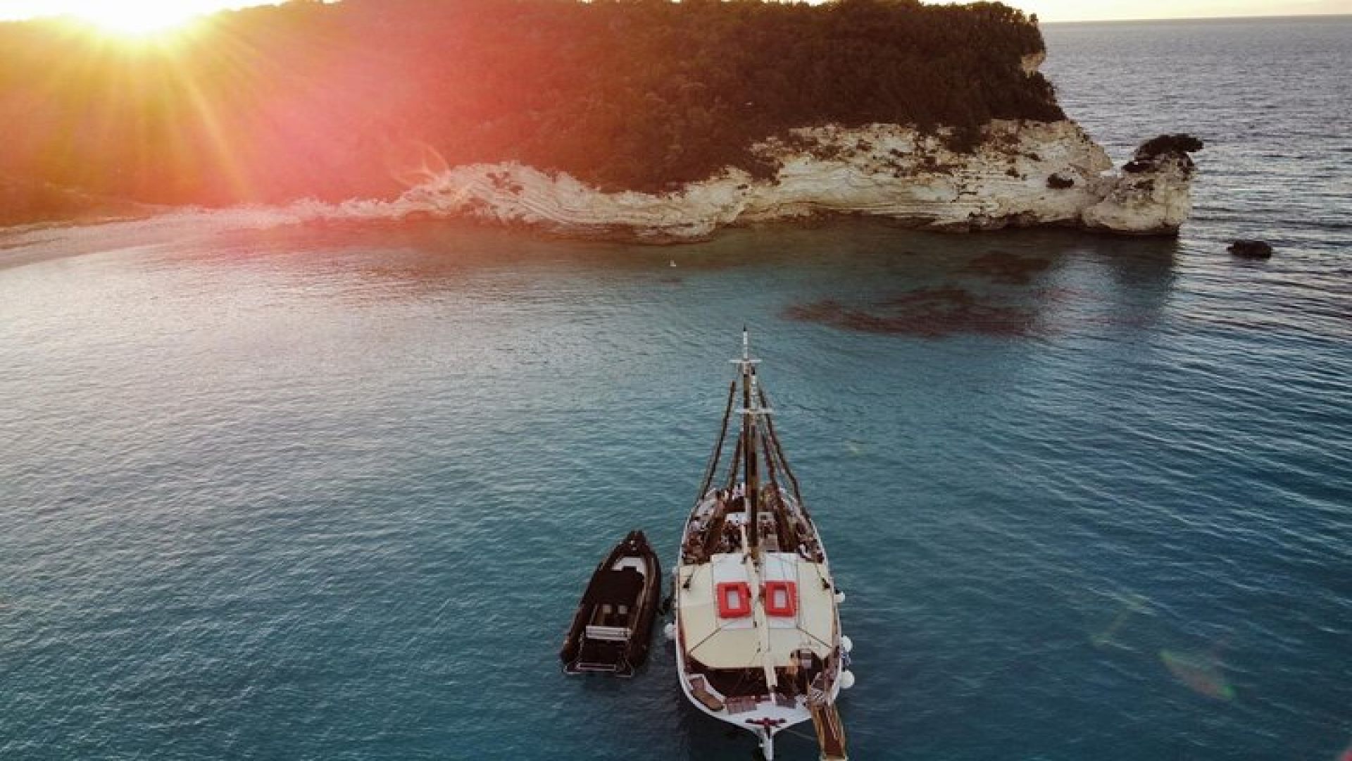 Full Day Cruise from Corfu in Classic Wooden Vessel, Swim & BBQ