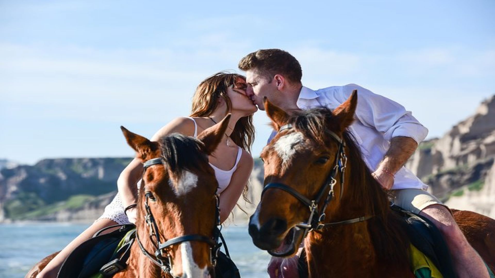 Santorini Horse Riding to Black Sandy Beach