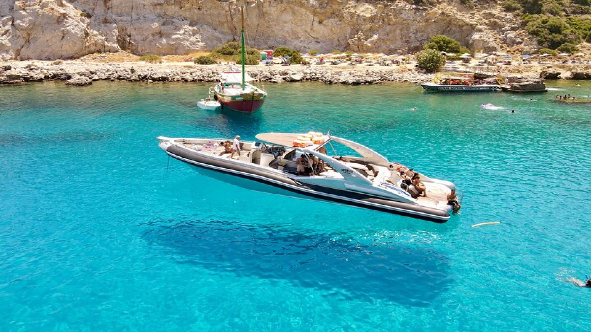 4 Hour Beach Tour with Meal and Unlimited Drinks in Rhodes