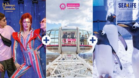 London Eye, Madame Tussauds & SEA LIFE London - 3 way ticket