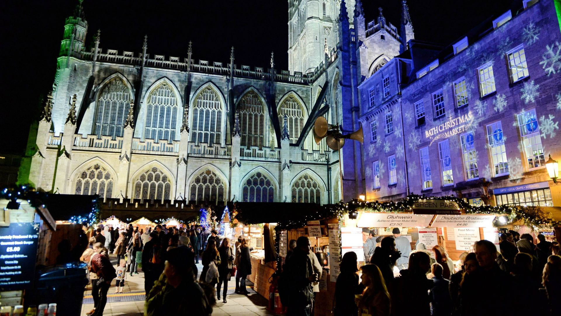 Bath Christmas Market with Optional Roman Baths Entry