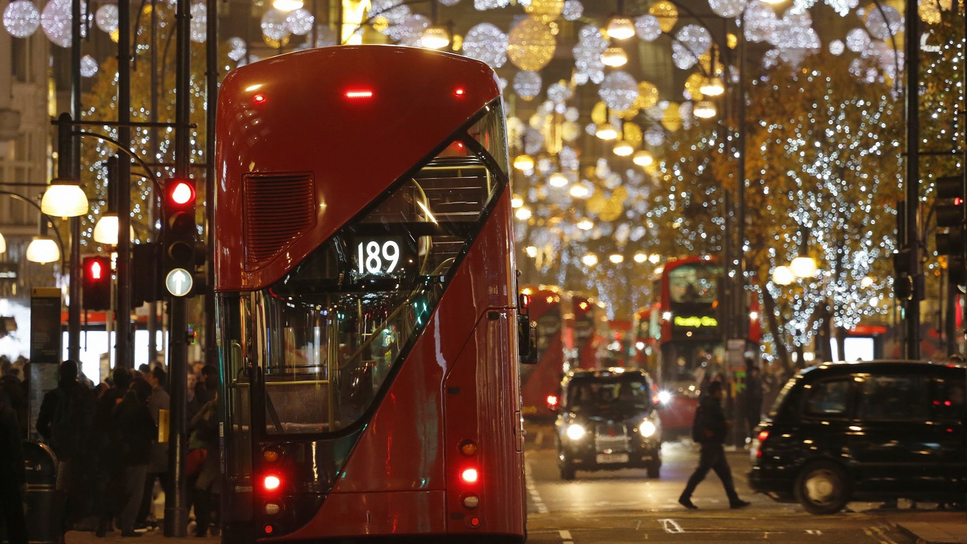 Christmas Lights Panoramic Tour of London