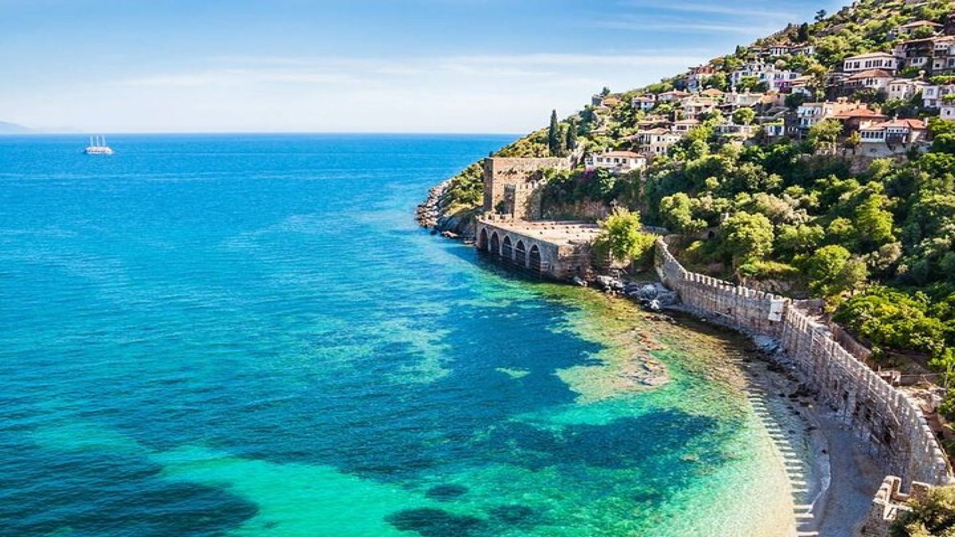 Alanya Catamaran Boat Tour with Lunch, Soft Drinks & Transfer