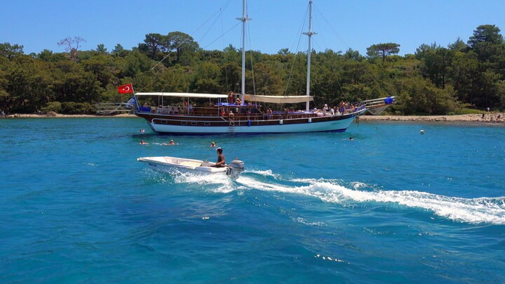  Relaxing Boat Trip to Phaselis Bay from Belek