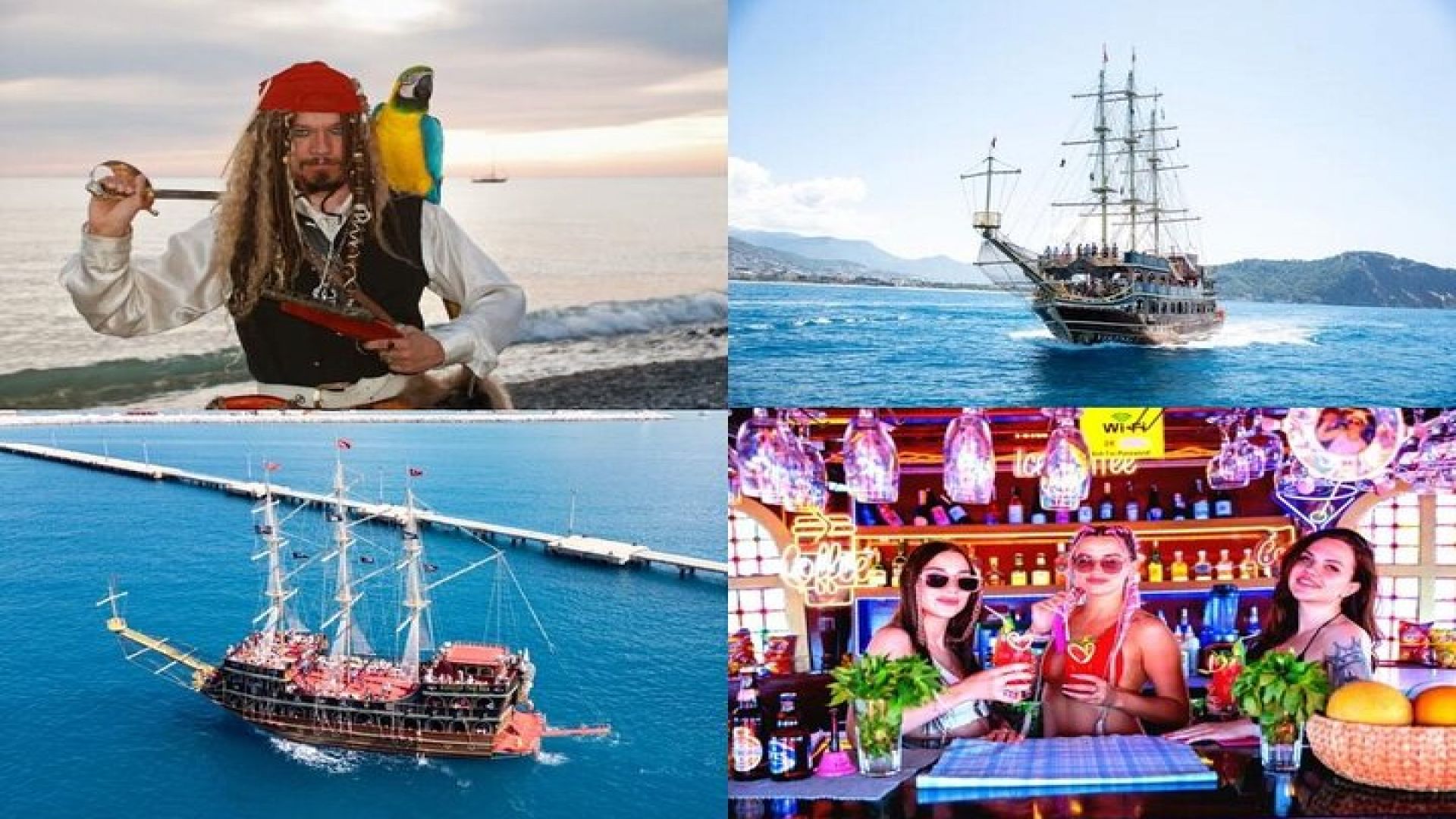 Alanya Boat Trip with Lunch and Hotel Pickup Pirate Adventure