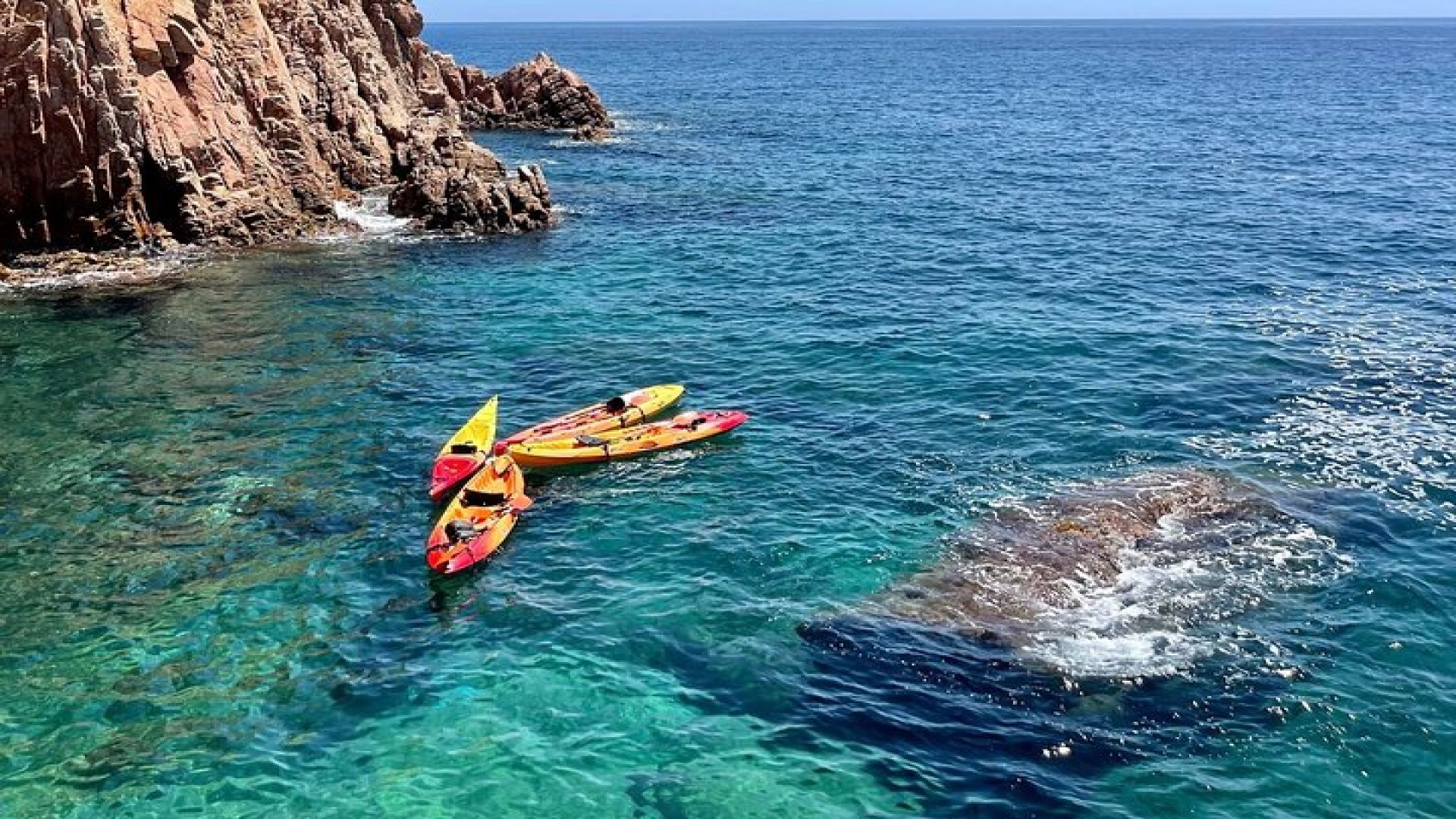 Costa Brava: Kayak, Snorkel, Photos, Lunch, Beach & Cliff Jump!