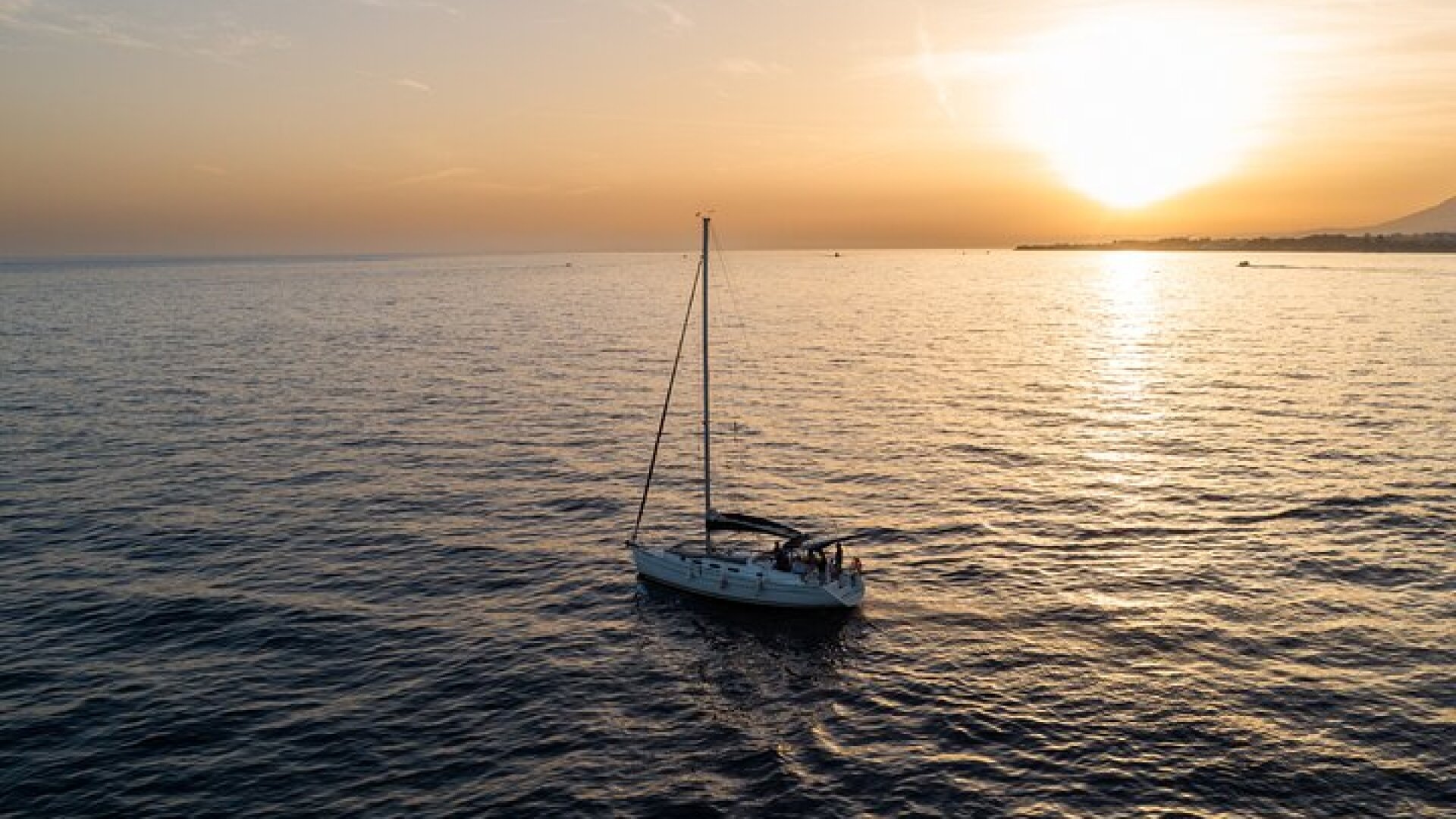 Sunset Sailing along the Marbella coast from Puerto Banus