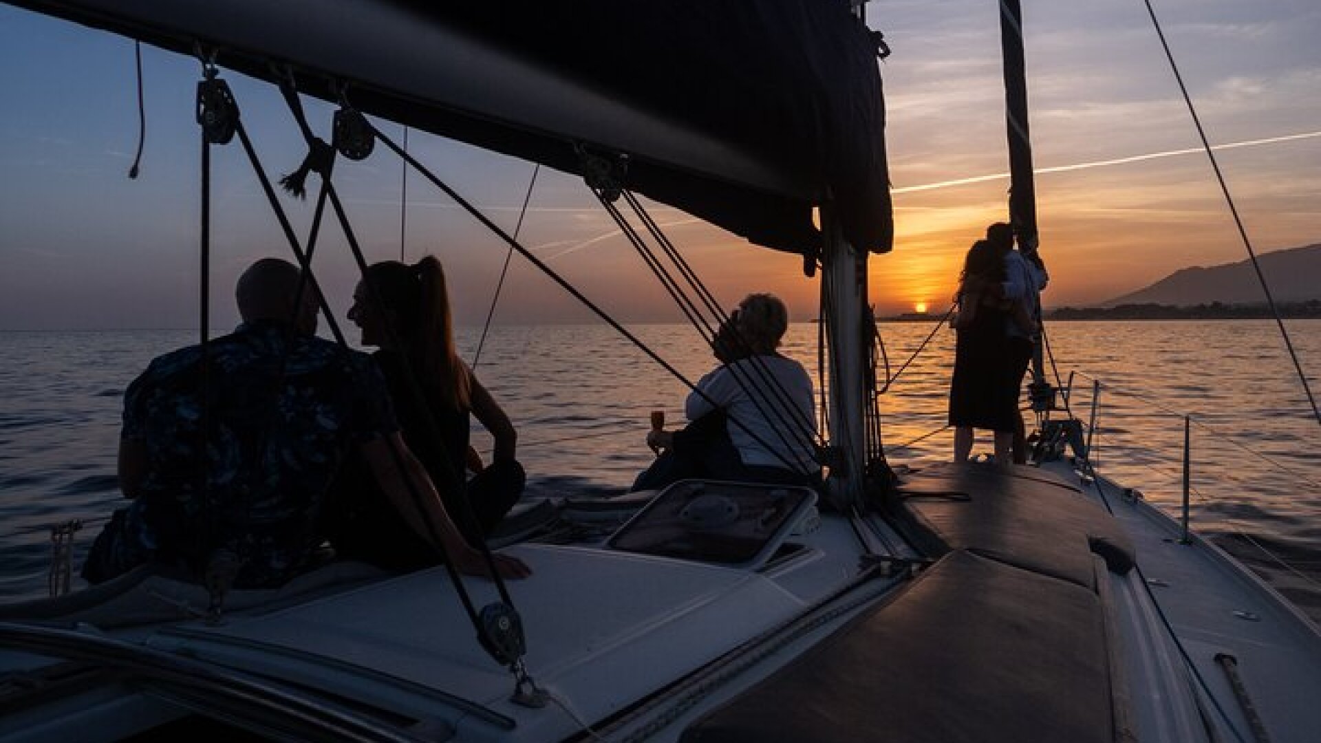 Sunset Sailing along the Marbella coast from Puerto Banus