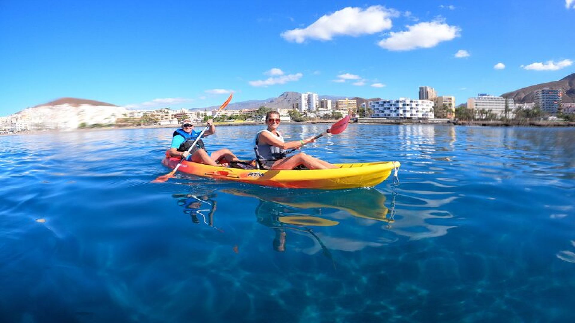 Tenerife: Kayak and snorkel with marine life safari
