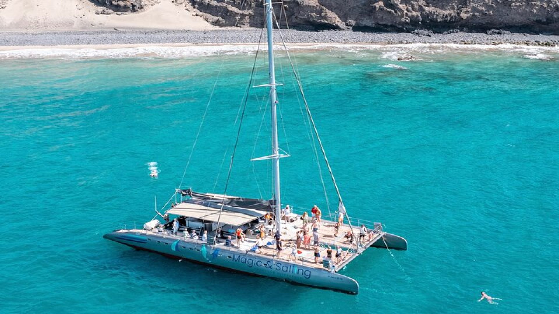 Fuerteventura: Magic Select Catamaran Trip with Food & Drinks