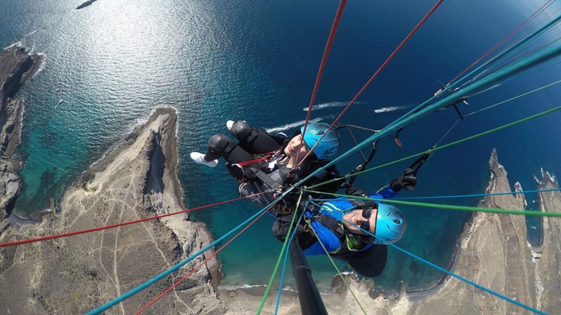 Tandem Paragliding Flight in South Tenerife