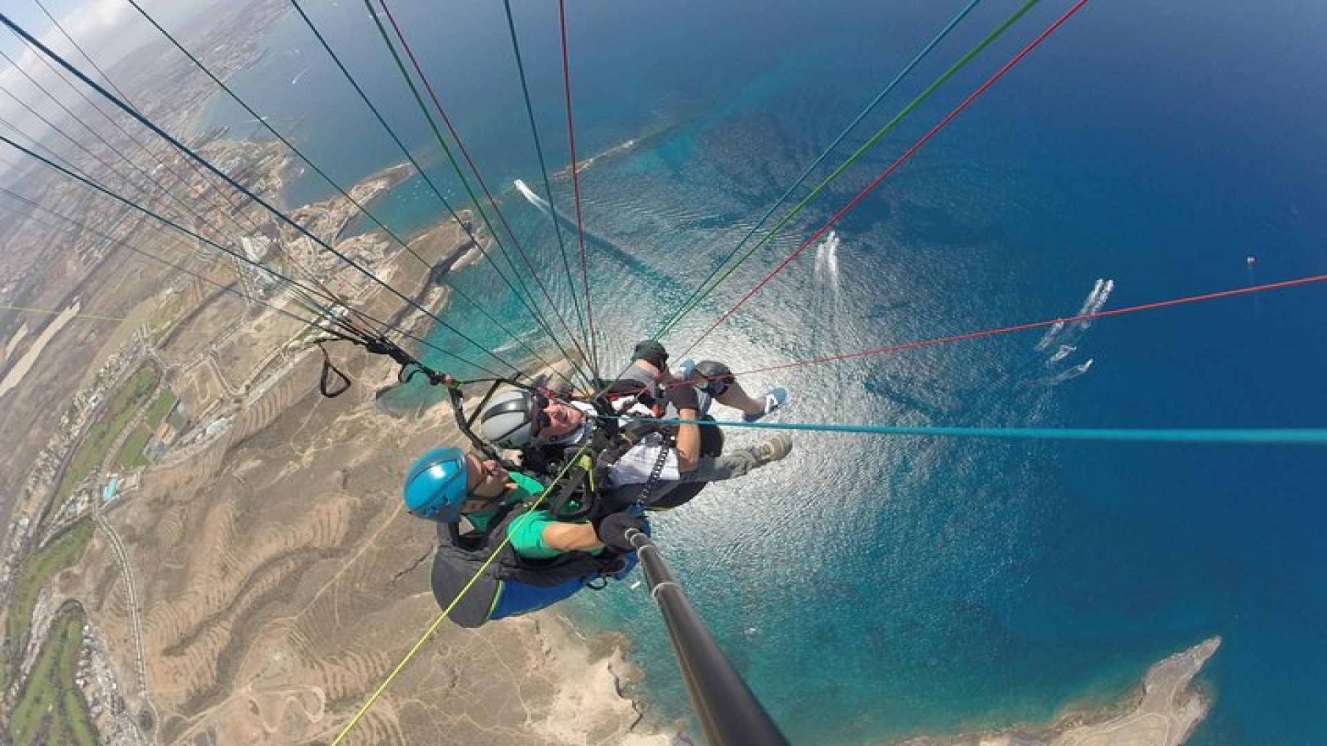 Tandem Paragliding Flight in South Tenerife