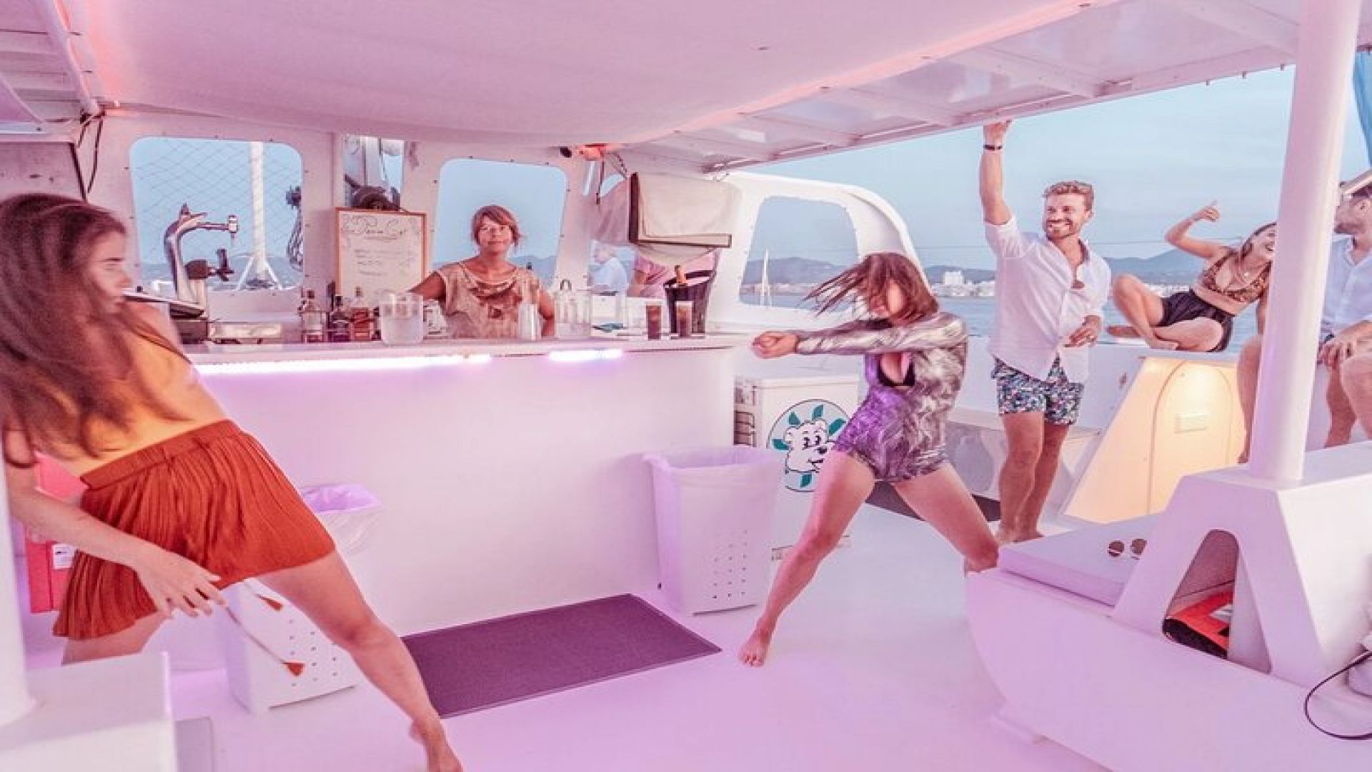Ocean Catamaran Cruise Ibiza with Unlimited Drinks and BBQ