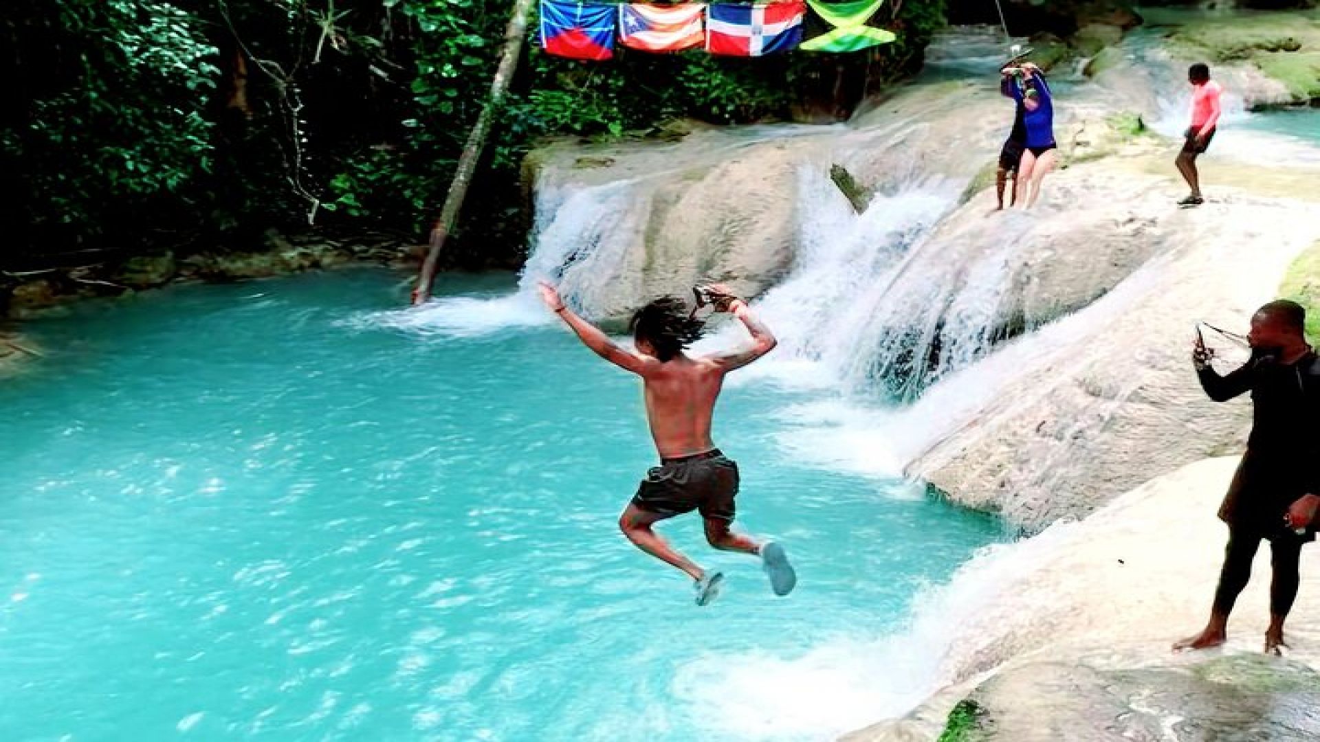 Shopping, Bluehole, Secret Falls and Dunns River from Montego Bay